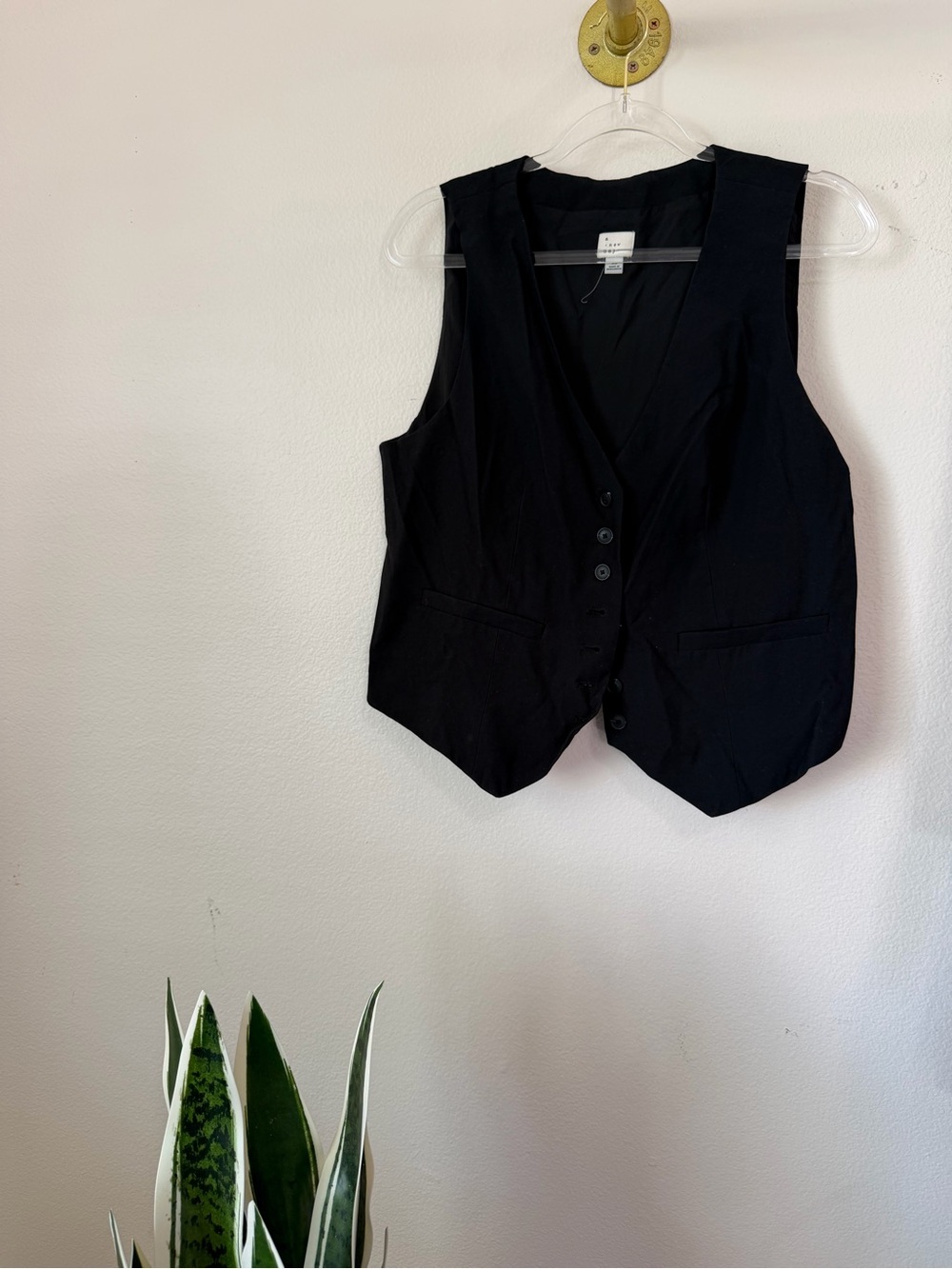 A New Day black linen vest